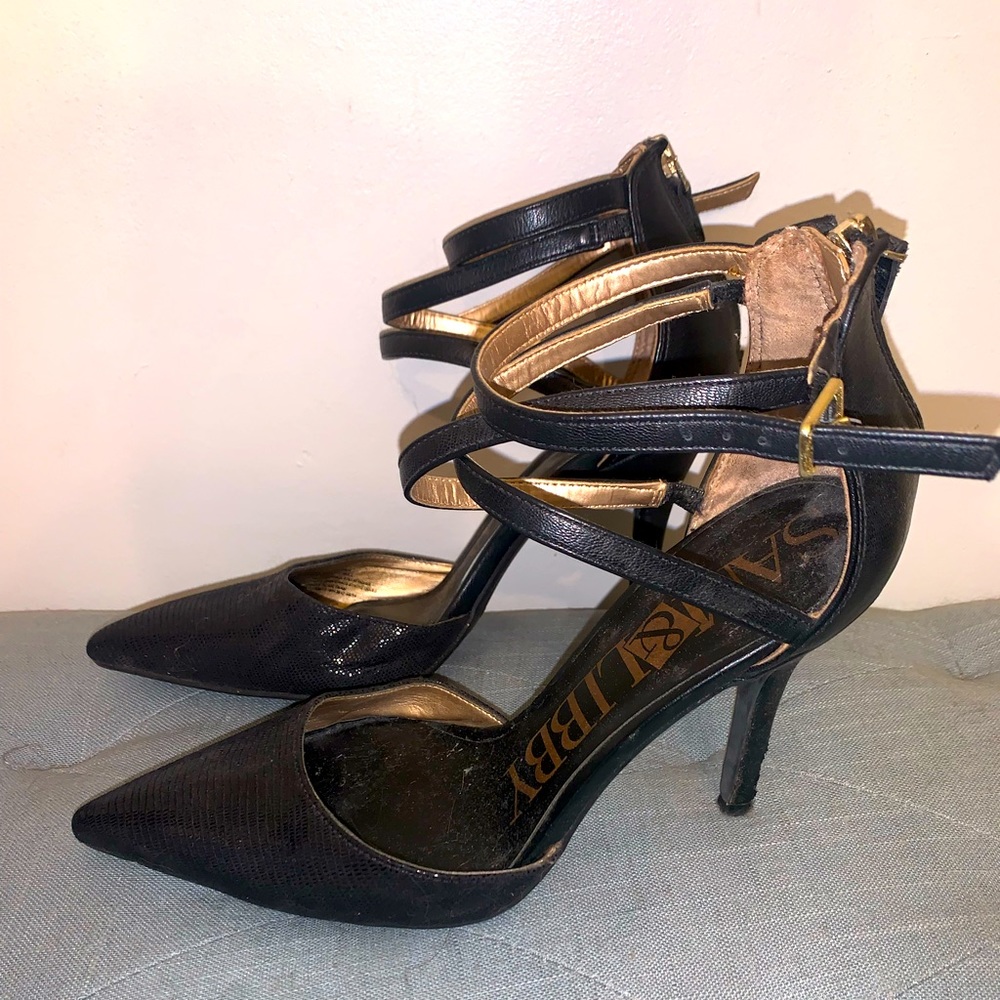 Sam & Libby black heels size 9